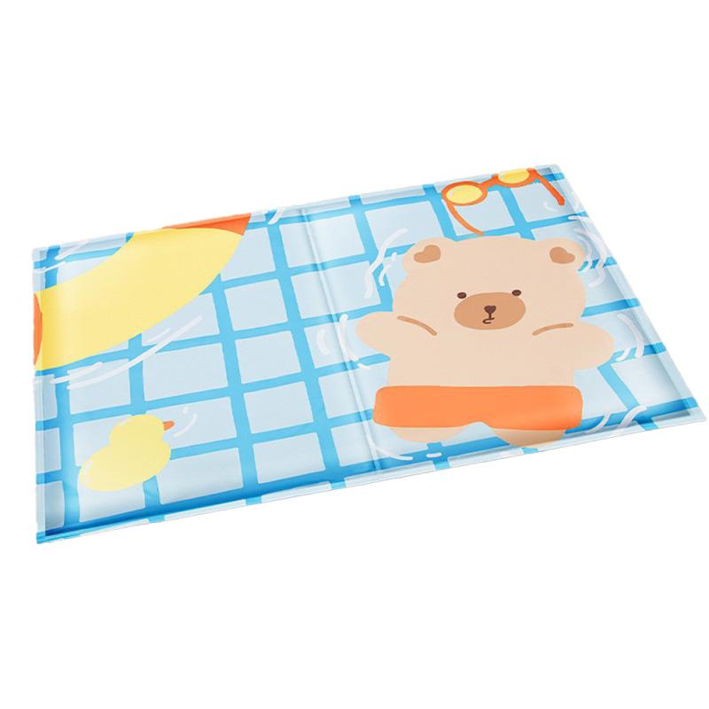 Pet Cooling Mat Bed Cartoon Printing Heat Relief Puppy Dog Cat Ice Pad Summer Supplies