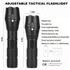 9000LM Powerful LED Flashlight Bycicle Lamp Tactical Bike Torch T6 Zoomable Lanterna 5 Mode Outdoor Running Using AAA or 18650