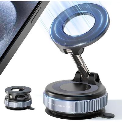 360° Rotating Vacuum Magnetic Car Phone Holder New Model Dashboard Glass Mount Multi-Scenario Automotive Navigation Stand