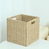 Foldable Rattan-Style Storage Basket for Home and Bedroom Organization
