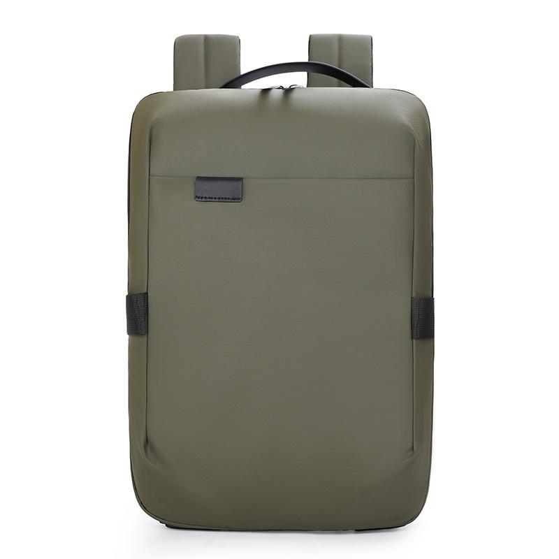 Schoolbag New Leather Film Backpack Business Premium Men's Backpack Large Capacity Simple Computer Bag Casual Student School Bag