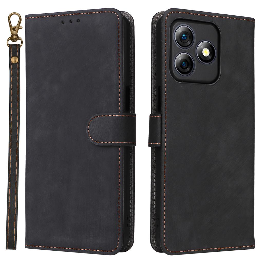 For Ulefone Note 18 Ultra Leather Case RFID Blocking Wallet Phone Cover with Strap