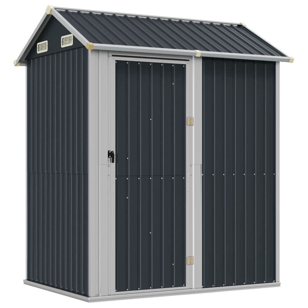 Vidaxl Szopa Ogrodowa, Antracytowa, 192X152,5X237Cm Stal Galwanizowana