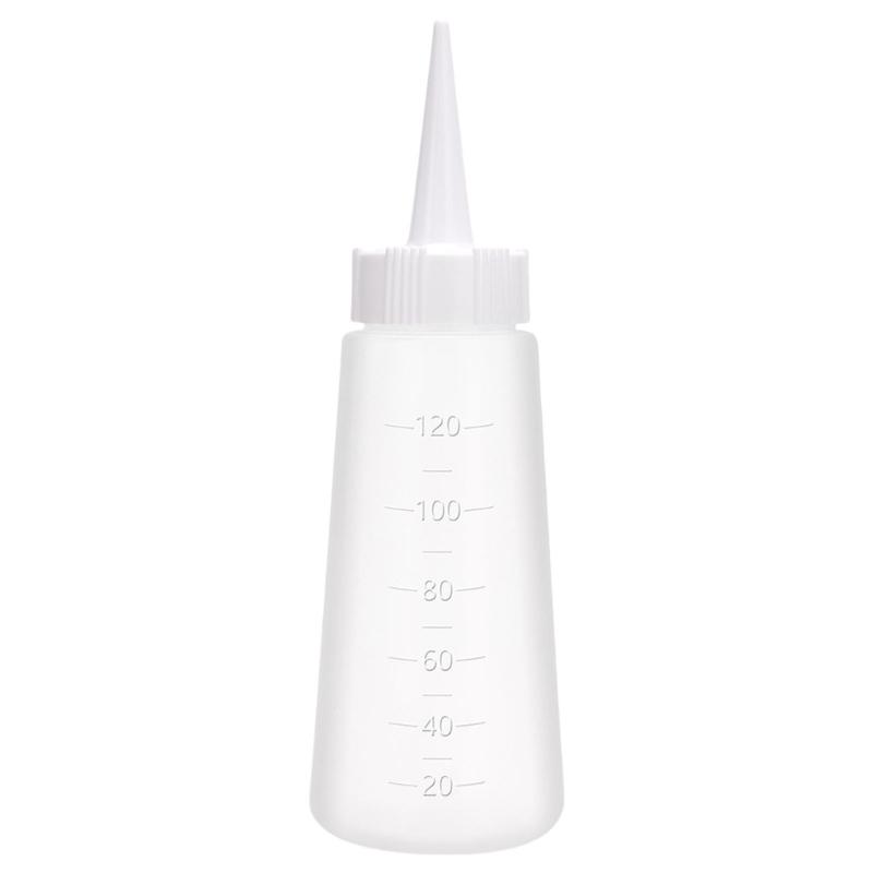 120ml Needle Nosed Bottle Salon Shampoo Applicator Bottle Hair Oil Applicator Bottle Hair Cleaning Bottle for Salon