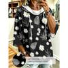 Women's Large-sized Hooded Sweatshirt, Printed Large-sized Women's Hooded Sweatshirt - Fashionable and Versatile