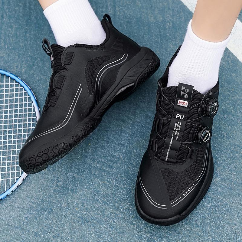 New Men's Badminton Shoes Women's Non Slip Tennis Shoes Colorful Soles Training Specific Sports Shoe Breathable Outdoor Sneakers
