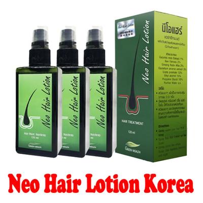 Neo Hair Lotion, 120ml, 3 Pieces, Genuine from Thailand, with Hologram for Authentication.