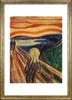 Munch (The Scream) Poster, A3 Size, Interior Wallpaper, Painting, Art Poster, Gold Frame