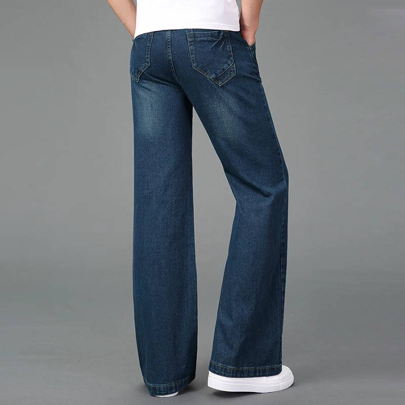 Herren Schlagjeans Herren Mittelhoch Designer Klassische Denim Jeans
