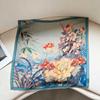 NINA SOLOR Summer Lotus Pond Botanical Silk Scarf
