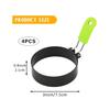 4Pcs Stainless Steel Egg Rings with Anti-Scald Handle Nonstick Fried Egg Rings Fried Egg Mold Frying Egg Kitchen Cooking Tools