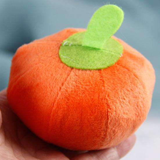 Yousheng Dog Plush Toy Decorative Relieve Boredom Orange Sounding Pumpkin Mini Stuffed Doll for Home
