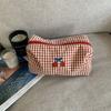 Cloth Cherry Cosmetic Bag Cotton Toiletry Bag Fashion Travel Storage Bag  Unisex