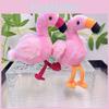 Flamingo Lively Plush Toy Hanging Keychain In Red Yellow And Orange Shades