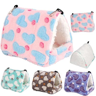 Cute Hamster House Winter Thickening Warm Soft Beds New Bread Small Animal Nest for Hamster Hedgehog Small Animals Supplies