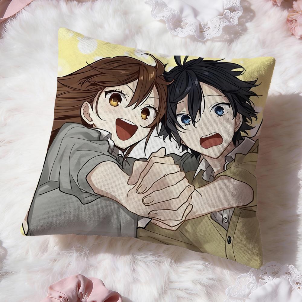 Anime cartoon H-Horimiya Cushion Cover Premium Comfort Reversible Pillow Cove -Two in One Design for Any Room & Car Interior