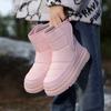 Boys and Girls Baby Snow Boots New Winter Velvet Warm Short Boots Thick-soled Down Cotton Shoes Doll Boots