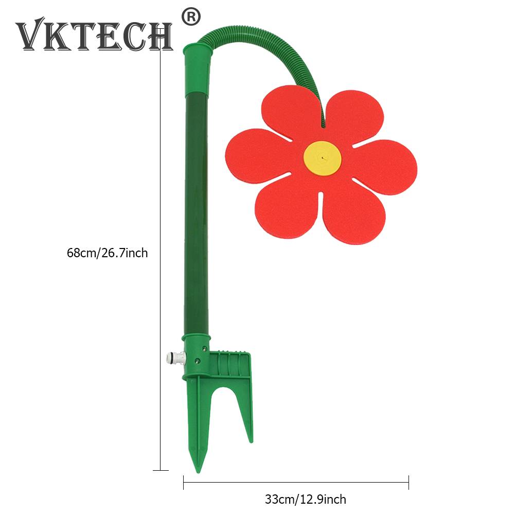 Dancing Sunflower Shape Grass Water Sprinkler Funny Fast Irrigation Rotatable Garden Sprinkler Funny Lawn Sprinkler For Farm