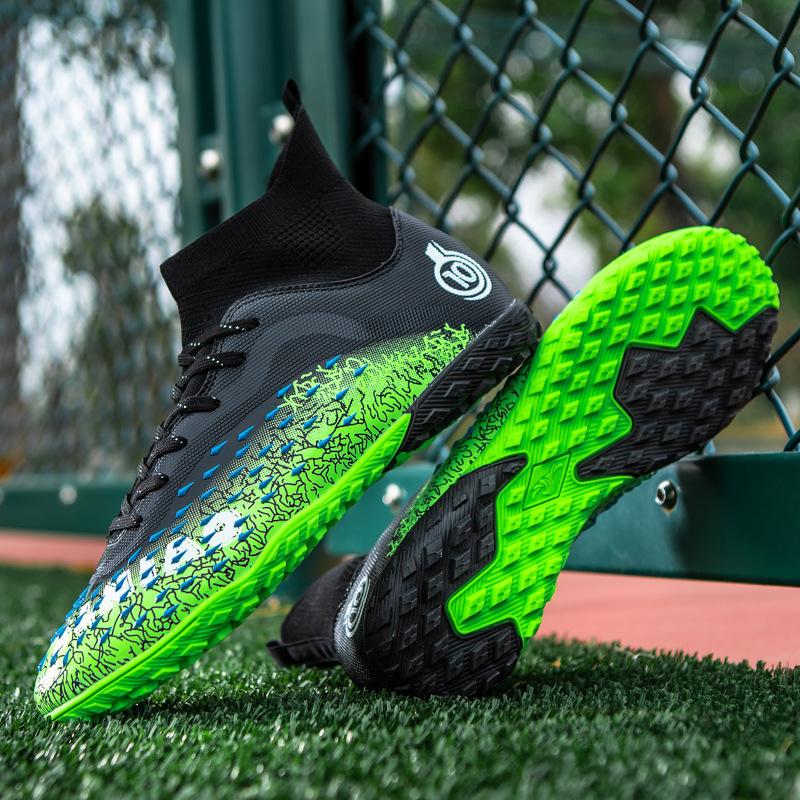 

Amazon 20252025 футбольные бутсы мужские высокие шипы и сломанные гвозди юношеские и мальчиковые тренировочные кроссовки 46