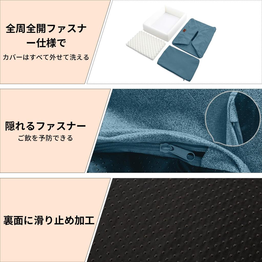 EMME 3D Dog Waterproof Urethane Pet Easy To Pet Pet No High Suitable for Senior and Multiple Removable Pet Medium To Large L Size Bed, All-Week