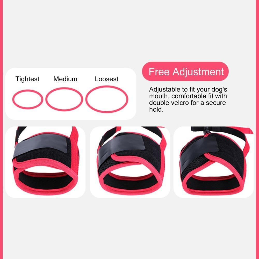 Waterproof Dog Mouth Cover Adjustable Dog Mask Soft Dog Muzzle Medium Dogs