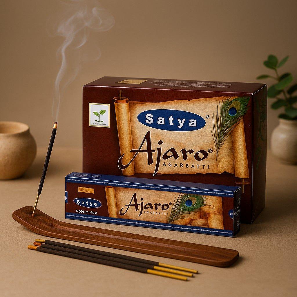Shamtam Light/Green Incense Sticks Ajaro 15G Satya