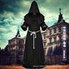 Mittelalterliches Mönchskostüm Zauberer Priester Cosplay Kostüm Neues Halloween Sensenmann Robe Cosplay Rollenspiel Kostüm