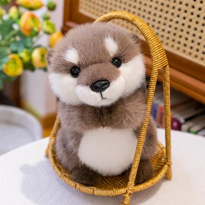 Cute Lazy Otter Animal Plush Toy Sleeping Doll Children's Birthday Gift Pillow Otter Animal Plush Toy