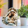 Nativity Scene Ornaments, Floral Accents, Keepsake The Birth of Jesus Decor, Religious Gift for Family Friends and Christian, Nurseries, Home Desk Li