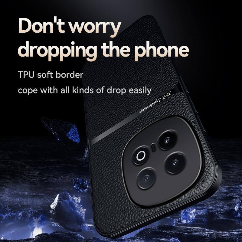 High Grade Luxury Magnetic Car Holder Leather Case For VIVO IQOO13 Vivo iQOO 13 Silicone Protective Back Cover