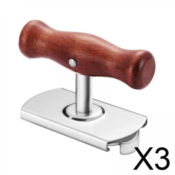 

3xJar Opener Multifunction Adjustable for 23-100mm Bottle Can Stainless Steel червоний