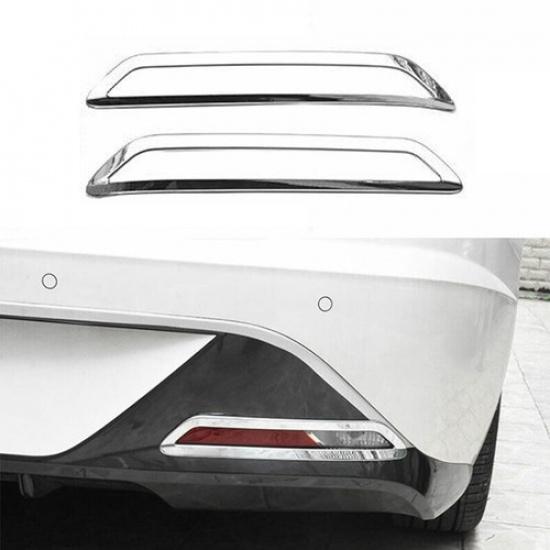 For Hyundai Sonata - Chrome Rear bumper Fog Light Frame cover decor Trim