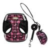 Reflective Anti-Escape Breathable Dog Harness & Retractable Leash for Small & Medium Dogs