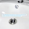 4 Pieces Bathroom Basin Sink Overflow Cover Rings Sink Overflow Ring Hole Round Basin Trim Drain Cap Cover for Kitchen Bathroom