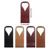 Waterproof Wine Tote Sturdy Handle Champagne Carrier Reusable Leather Wine Carrier  Wine Tasting