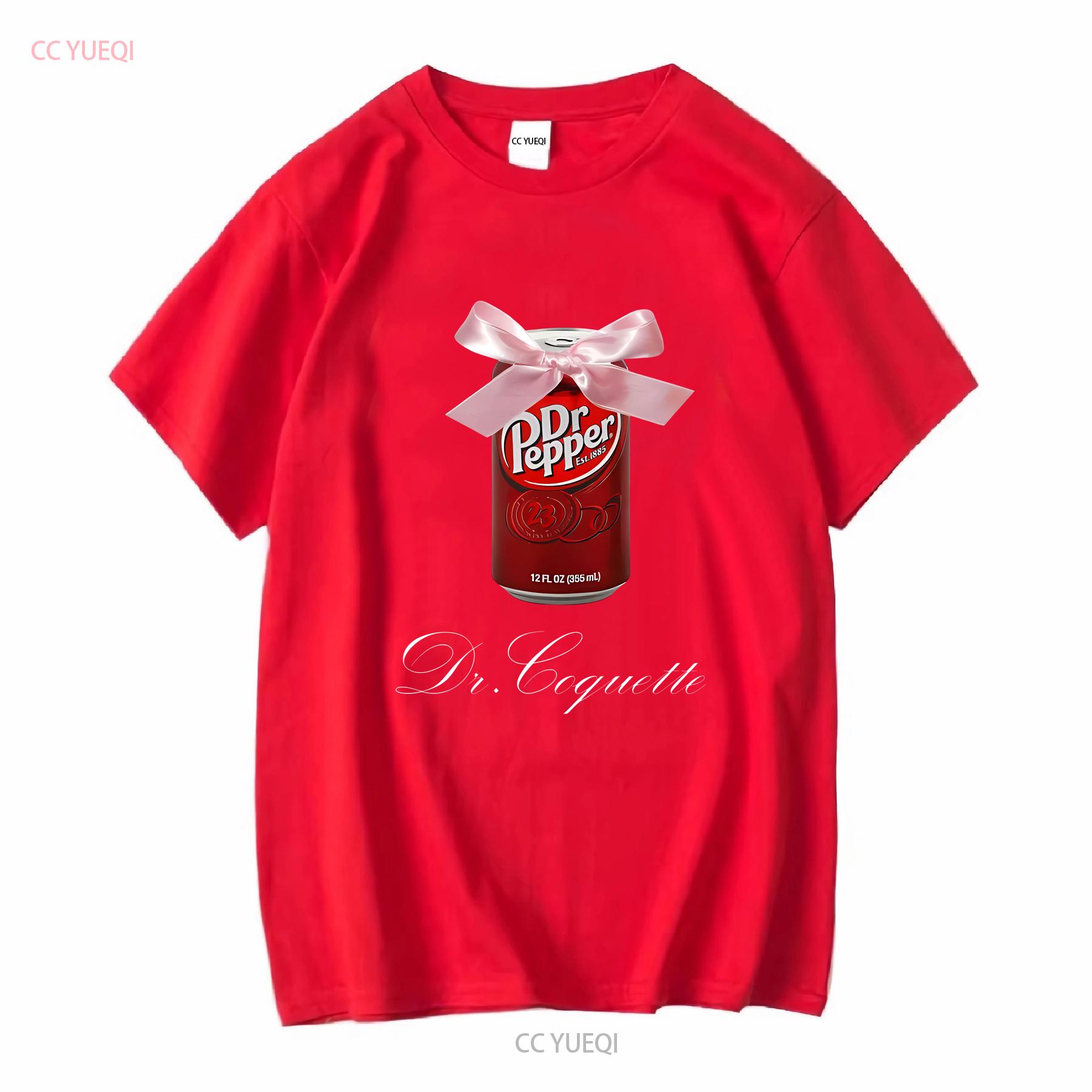 

Dr Pepper Мем Кокетливый Tumblr Y2K Глупый Хлопковая футболка с плотным плетением с длинным или коротким рукавом винтажная Стирка дизайнерская одежда Повседневный Мягкий S