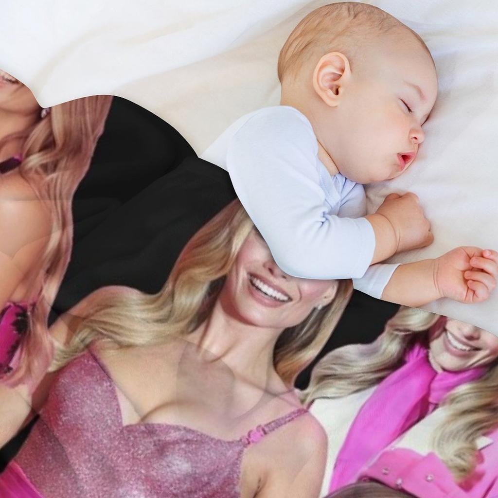 HIGH QUALITY margot robbie photo collage Throw Blanket halloween Soft Beds For Baby Weighted Blankets