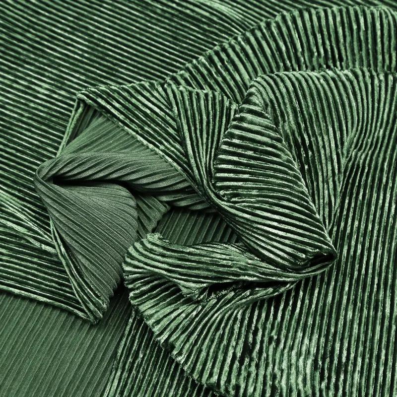 100x152cm Striped Textured Pleated Fabric Elastic Silky Drape for Spring and Dress Wide Leg Pants Clothing Fabric