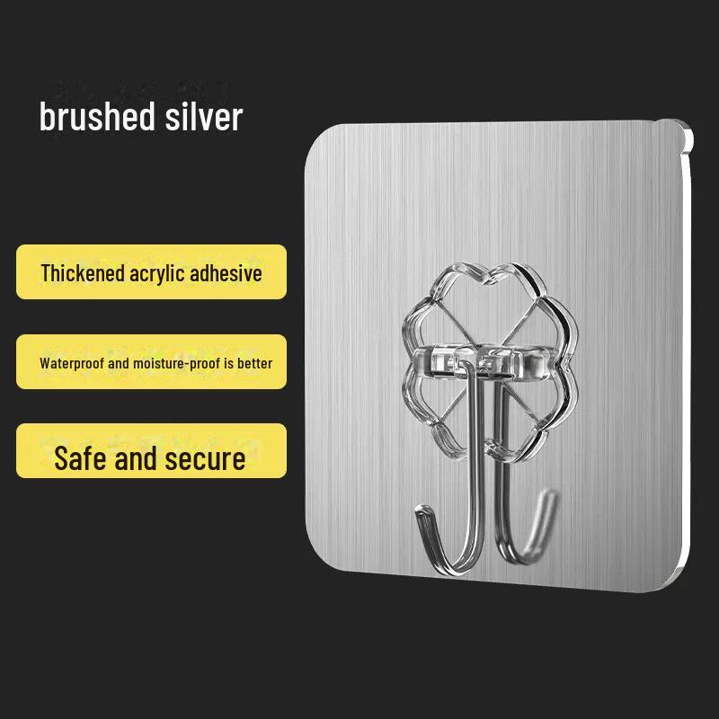 Transparent Adhesive Hook: Nail-Free, Strong Hold, Traceless, Snap-On Suction Hook