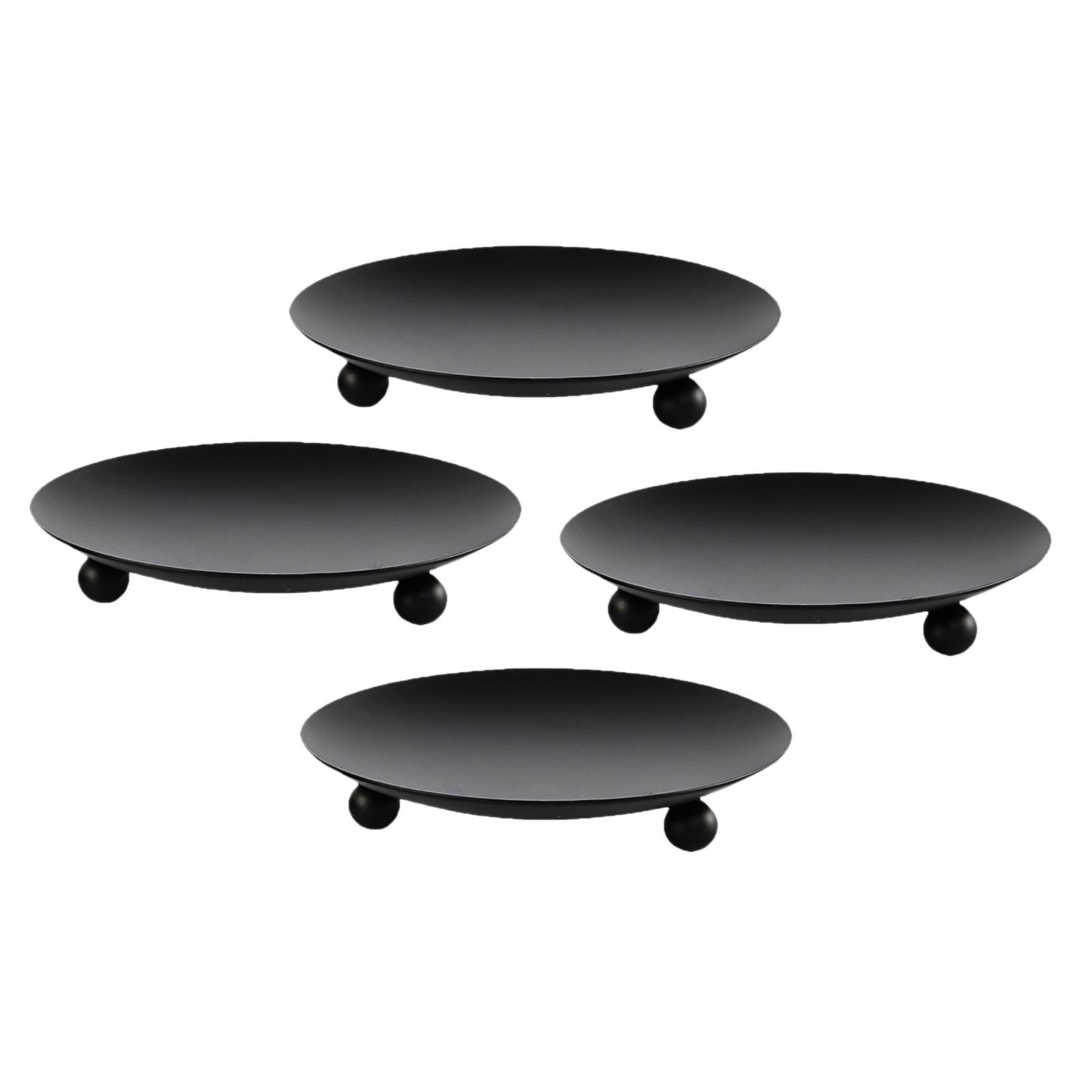 

4PC Черный подсвечник Подсвечник Украшение Подсвечники из кованого железа One Size чёрный