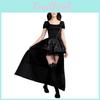 Elegant Black Queen Witch Dress For Women Perfect For Cosplay And Stage Performances