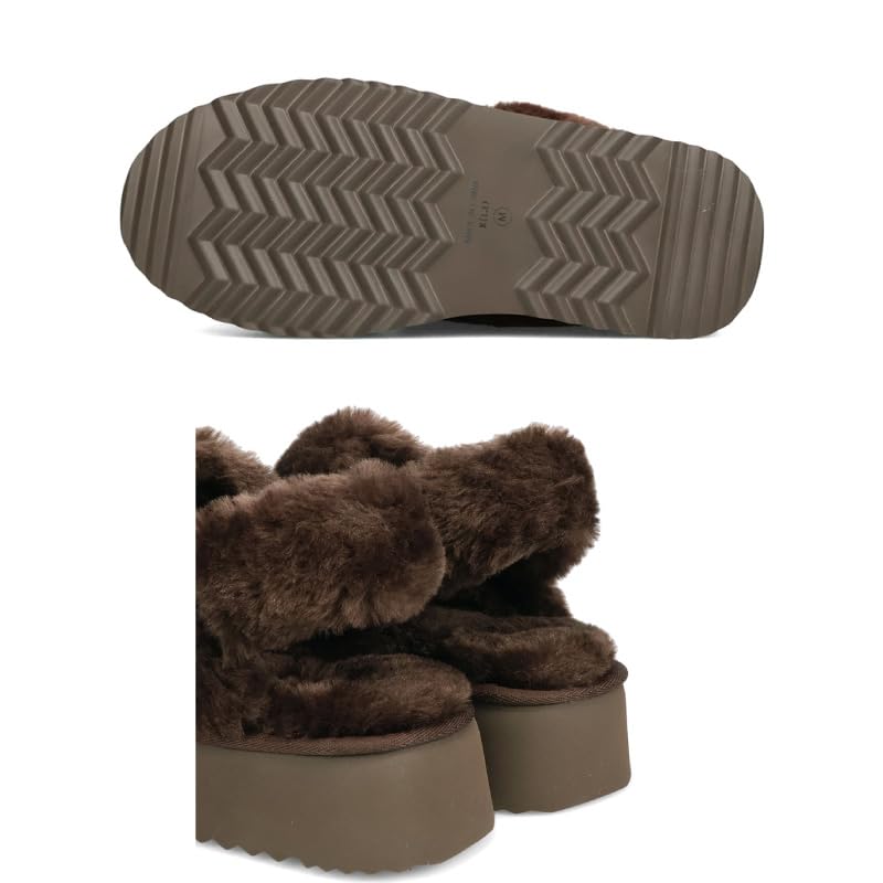 Thick-soled Mouton 2-way Sandals/Women's 51320