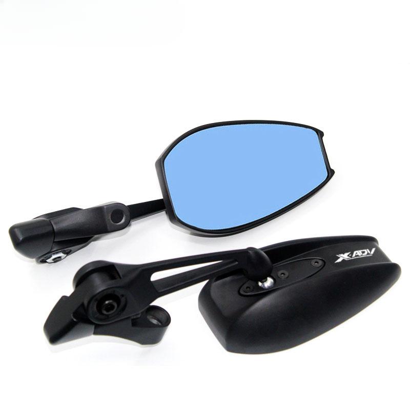 Алюминиевые зеркала заднего вида для мотоциклов с ЧПУ, синее антибликовое зеркало для HONDA X ADV X-ADV 2017-XADV 750, аксессуары для мотоциклов X-ADV