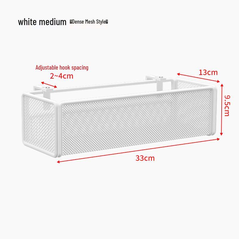 Adjustable Dormitory Bedside Hanging Storage Basket & Rack