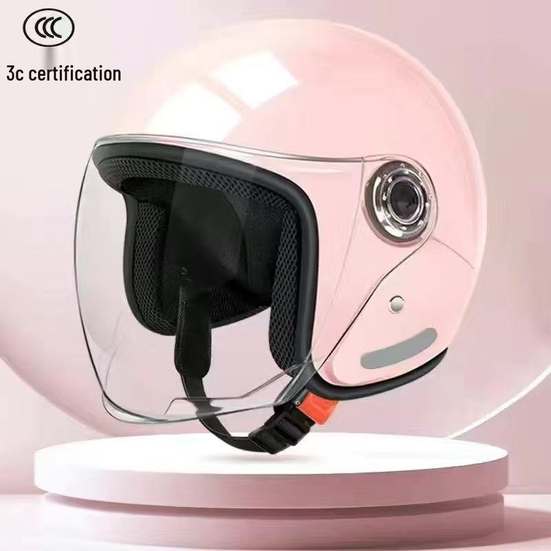 3C Certified Unisex Electric Vehicle Helmet for Autumn/Winter Warmth and Protection