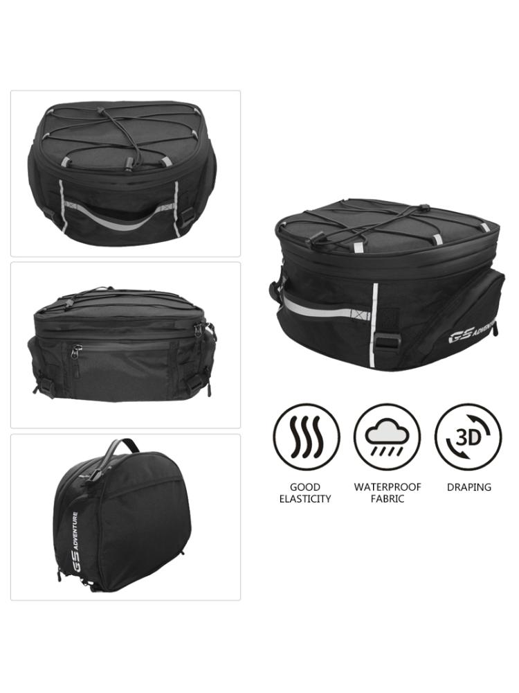 Motorcycle Tail Bag Rear for Bag with Waterproof Rain Cover for 50GS 00GS F850 F750GS