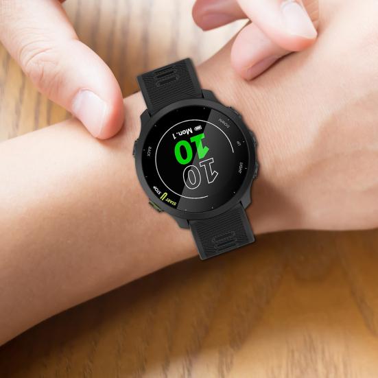 20 mm pulksteņa siksna, ūdensizturīga, viegli uzstādāma, elpojoša, maināma sporta rokas pulksteņa siksna, kas paredzēta Garmin Forerunner158/55