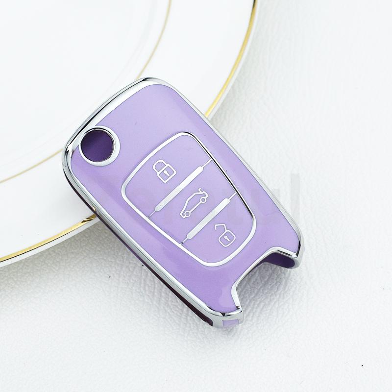 For Hyundai Veracruz Veloster I20 I30 Elantra Azera Tpu Car Key Case Cover For Kia Rio K7 K5 Sportage Sorento Keychain Protector