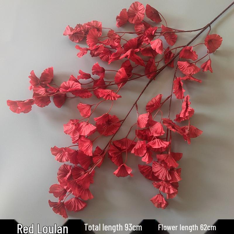 Shunran Dark Red Wine Artificial Wedding Flowers for Chinese Engagement Décor & Aisle Hanging Displays