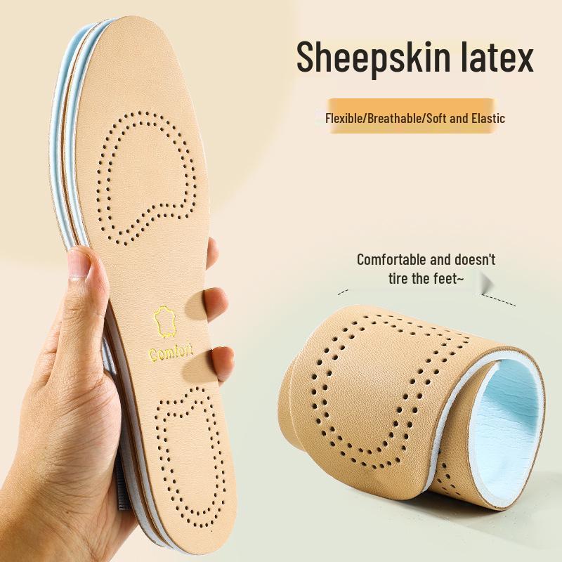 

Дышащие амортизирующие белые спортивные туфли из овчины и латекса 39-40 грязно-белый